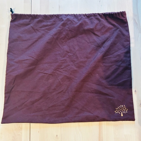 Mulberry Authentic Maroon Dust Bag | Gold Tree Logo Replacement - Picture 2 of 3